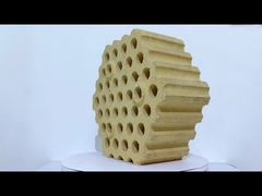 37 छेद चेकर ईंट कम रेंगने वाली चेकर ईंट स्टील प्लांट के लिए गर्म विस्फोट स्टोव